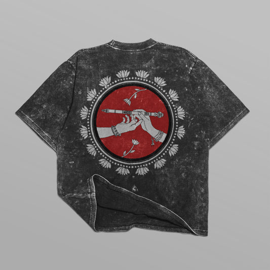 Prem Tapestry Acid-Washed Oversized T-Shirt