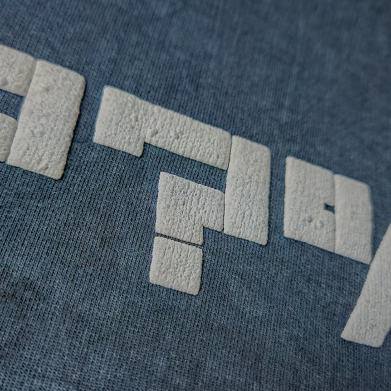 Psyched - Oversized Acid Washed T-shirt